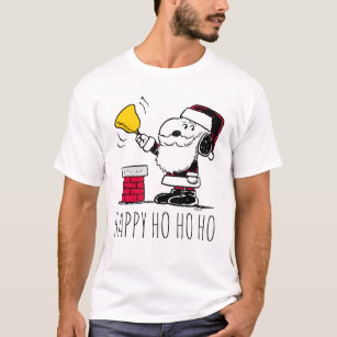 Peanuts   Snoopy & Woodstock Santa Bell Ringer T-Shirt