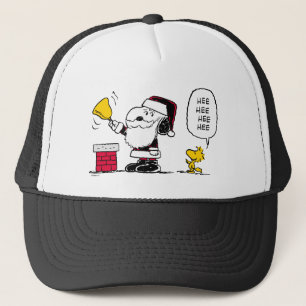 Peanuts   Snoopy & Woodstock Santa Bell Ringer Trucker Hat