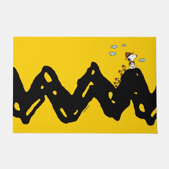 Peanuts | Snoopy & Woodstock Scout Troop Hike Doormat (Front)