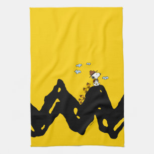 Peanuts   Snoopy & Woodstock Scout Troop Hike Tea Towel