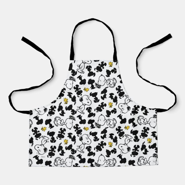 Peanuts |  Snoopy & Woodstock Shadow Pattern Apron (Front)