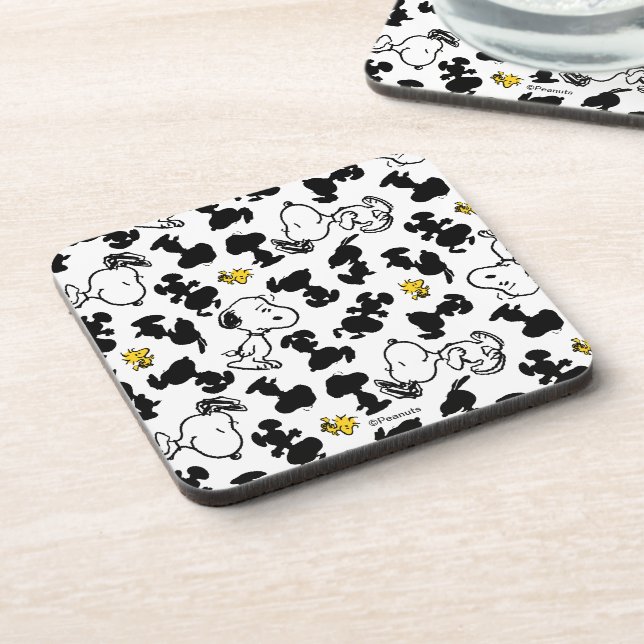 Peanuts |  Snoopy & Woodstock Shadow Pattern Coaster (Left Side)