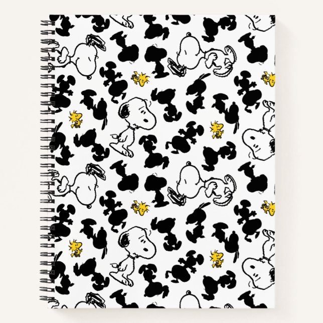 Peanuts |  Snoopy & Woodstock Shadow Pattern Notebook (Front)