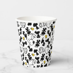 Peanuts    Snoopy & Woodstock Shadow Pattern Paper Cups