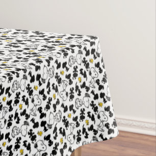 Peanuts    Snoopy & Woodstock Shadow Pattern Tablecloth