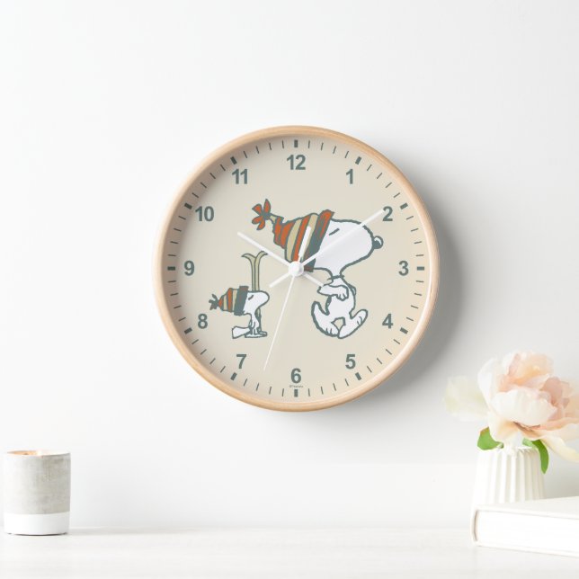 Peanuts | Snoopy & Woodstock Ski Trip Clock (Home)