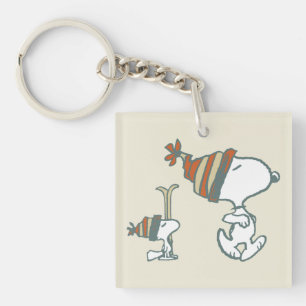 Peanuts   Snoopy & Woodstock Ski Trip Key Ring