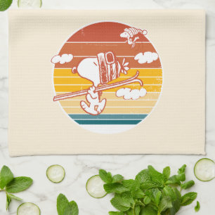 Peanuts   Snoopy & Woodstock Ski Trip Tea Towel