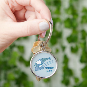 Peanuts   Snoopy & Woodstock Sledding Key Ring