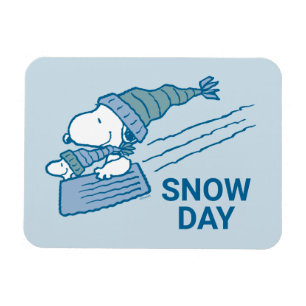 Peanuts   Snoopy & Woodstock Sledding Magnet