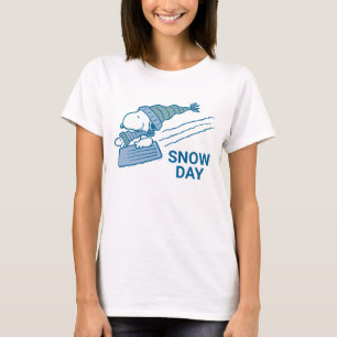 Peanuts Snoopy & Woodstock Sledding T-Shirt