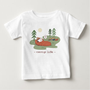 Peanuts   Snoopy & Woodstock Sleeping Campers Baby T-Shirt