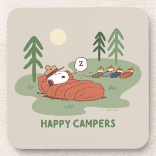 Peanuts Snoopy & Woodstock Sleeping Campers Coaster