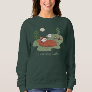Peanuts   Snoopy & Woodstock Sleeping Campers Sweatshirt