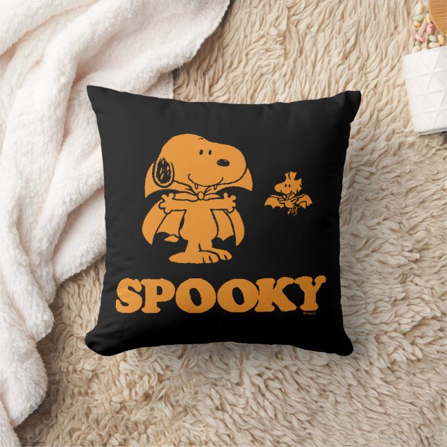 Peanuts | Snoopy & Woodstock Spooky Cushion (Blanket)