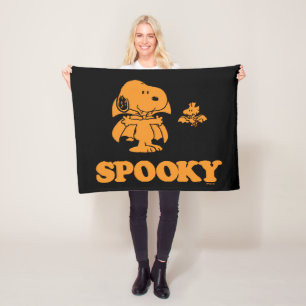Peanuts   Snoopy & Woodstock Spooky Fleece Blanket