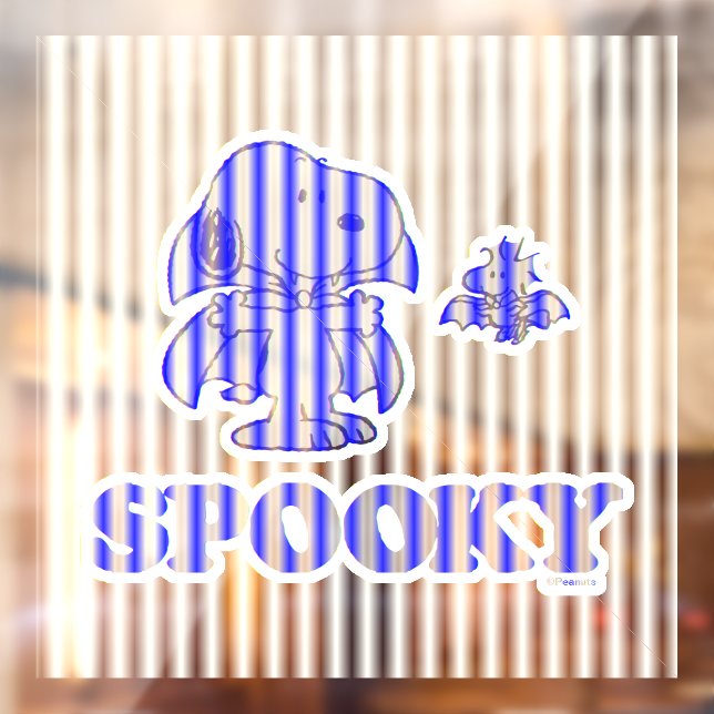 Peanuts | Snoopy & Woodstock Spooky Window Cling (Sheet 2)