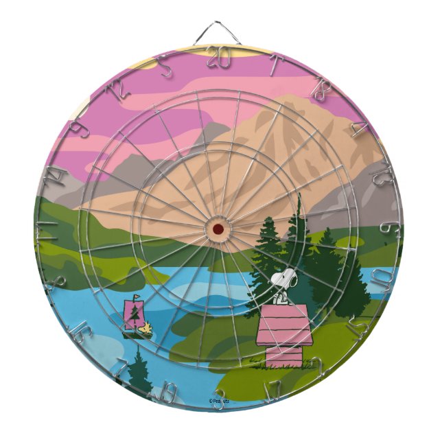 Peanuts | Snoopy & Woodstock The Great Outdoors Dartboard (Front)