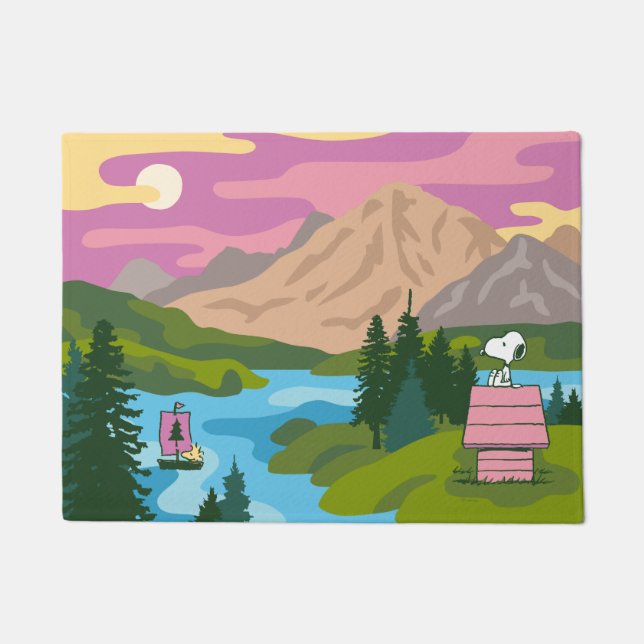 Peanuts | Snoopy & Woodstock The Great Outdoors Doormat (Front)