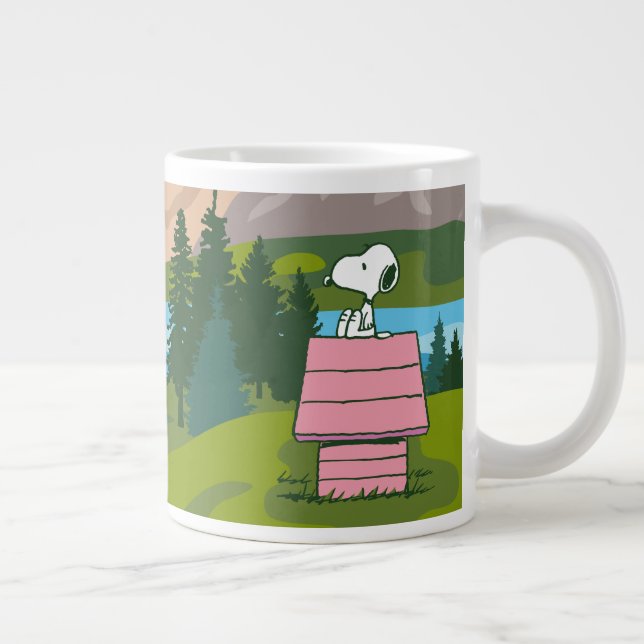 Peanuts | Snoopy & Woodstock The Great Outdoors Large Coffee Mug (Right)