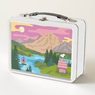 Peanuts   Snoopy & Woodstock The Great Outdoors Metal Lunch Box