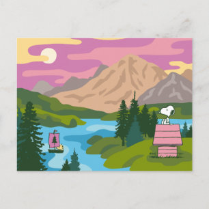 Peanuts   Snoopy & Woodstock The Great Outdoors Postcard
