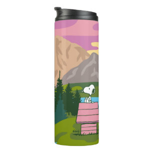 Peanuts Snoopy & Woodstock The Great Outdoors Thermal Tumbler