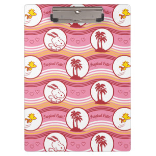 Peanuts   Snoopy & Woodstock Tropical Cutie Clipboard