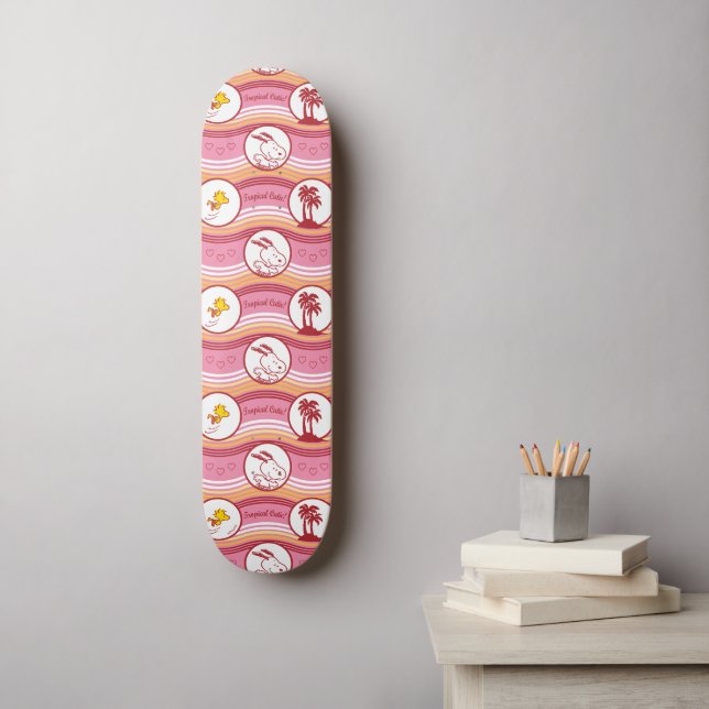 Peanuts | Snoopy & Woodstock Tropical Cutie Skateboard (Wall Art)