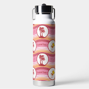 Peanuts   Snoopy & Woodstock Tropical Cutie Water Bottle