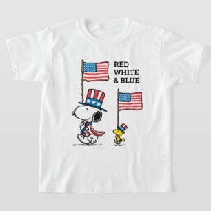 Peanuts   Snoopy & Woodstock Uncle Sams T-Shirt