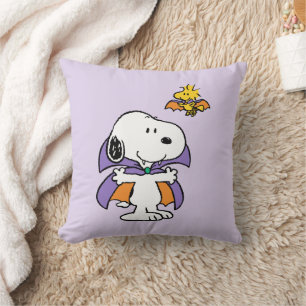 Peanuts Snoopy Woodstock Vampire Halloween Cushion