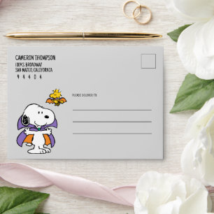 Peanuts Snoopy Woodstock Vampire Halloween Envelope