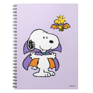 Peanuts Snoopy Woodstock Vampire Halloween Notebook