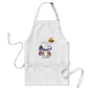 Peanuts Snoopy Woodstock Vampire Halloween Standard Apron