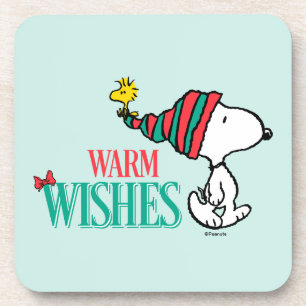 Peanuts Snoopy & Woodstock Warm Wishes Coaster