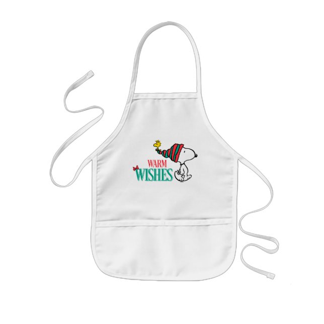 Peanuts | Snoopy & Woodstock Warm Wishes Kids Apron (Front)