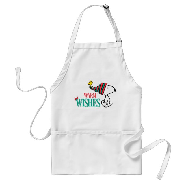 Peanuts | Snoopy & Woodstock Warm Wishes Standard Apron (Front)