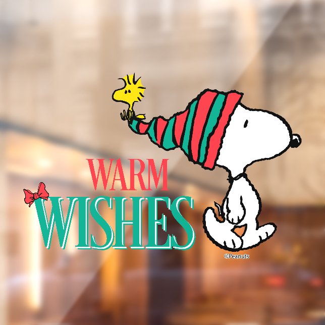 Peanuts | Snoopy & Woodstock Warm Wishes Window Cling (Sheet 2)
