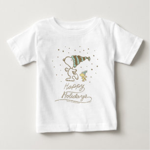 Peanuts   Snoopy & Woodstock Winter Skating Baby T-Shirt