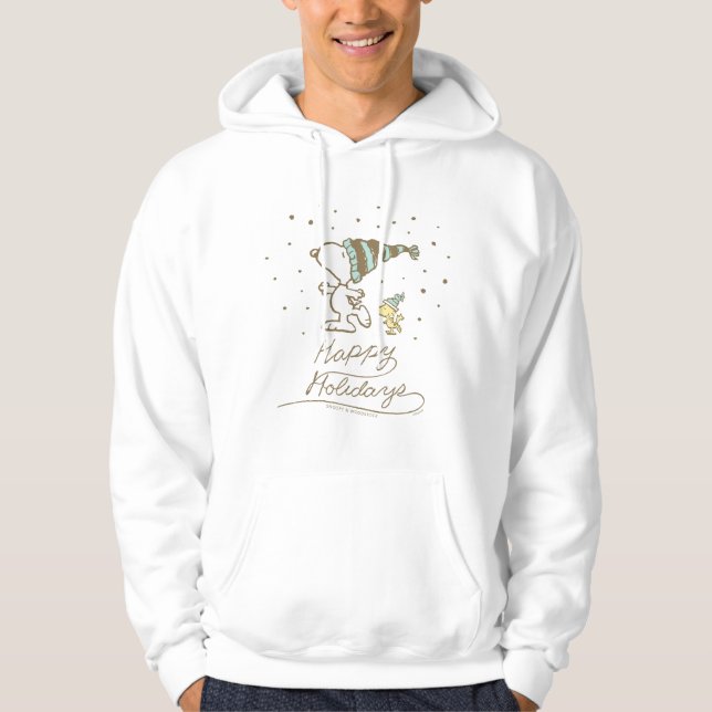 Peanuts | Snoopy & Woodstock Winter Skating Hoodie (Front)