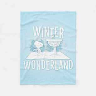 Peanuts   Snoopy & Woodstock Winter Wonderland Fleece Blanket