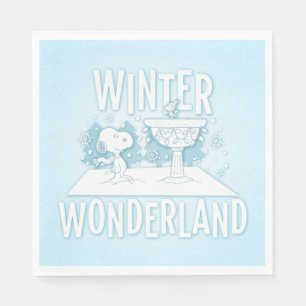 Peanuts   Snoopy & Woodstock Winter Wonderland Napkin