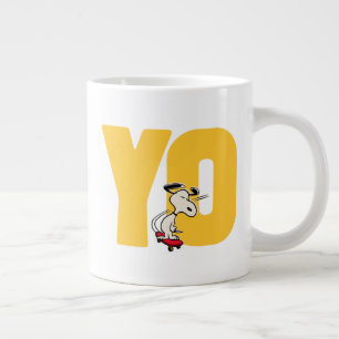 Peanuts   Snoopy YO Skateboard Large Coffee Mug