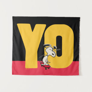 Peanuts Snoopy YO Skateboard Tapestry