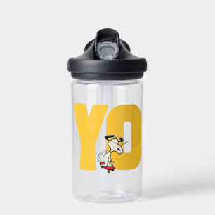 Peanuts   Snoopy YO Skateboard Water Bottle