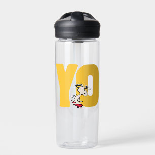 Peanuts   Snoopy YO Skateboard Water Bottle
