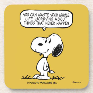 Peanuts Snoopy You Can't Waist Your Whole Life Coaster
