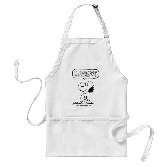 Peanuts | Snoopy You Can't Waist Your Whole Life Standard Apron (Front)