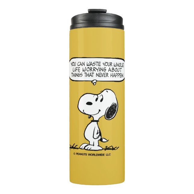 Peanuts | Snoopy You Can't Waist Your Whole Life Thermal Tumbler (Front)